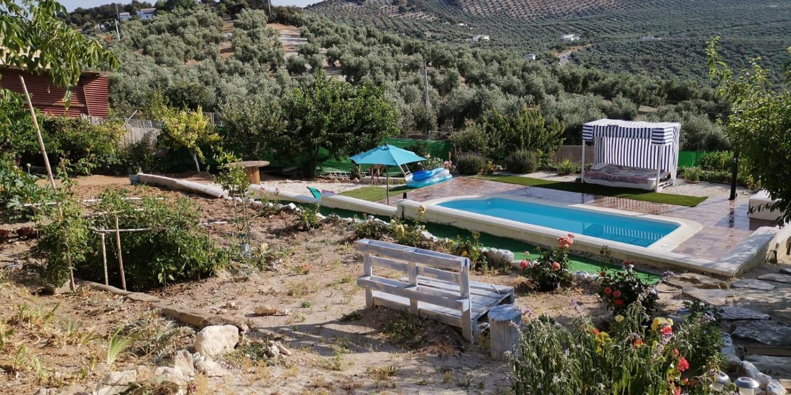 Villa Cortijo De La Cruz à Iznájar Chambre photo